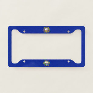 New Hampshire flag-seal License Plate Frame