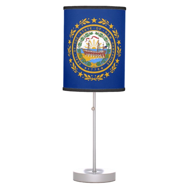 New Hampshire Flag Table Lamp (Front)