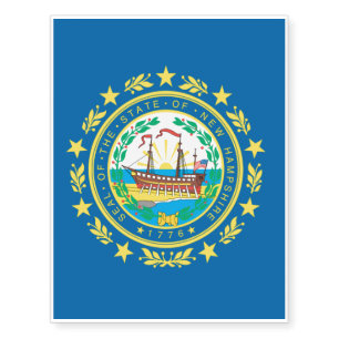 NEW HAMPSHIRE Flag Temporary Tattoos