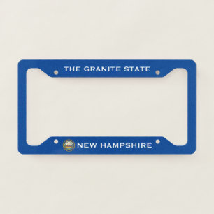 New Hampshire Flag The Granite State Custom Blue License Plate Frame