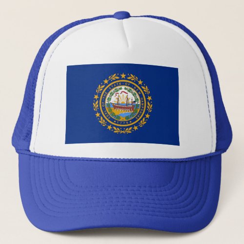New Hampshire Flag Trucker Hat