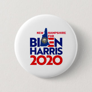 New Hampshire for Biden Harris 2020 Button