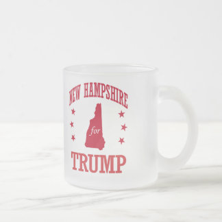 NEW HAMPSHIRE FOR DONALD TRUMP FROSTED GLASS COFFEE MUG