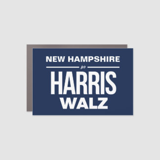 New Hampshire for Harris Walz Car Magnet