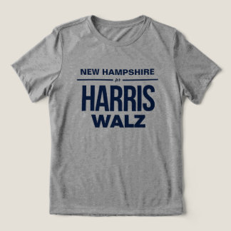 New Hampshire for Harris Walz Tri-Blend Shirt