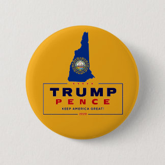 New Hampshire for Trump Pence 2020 Button
