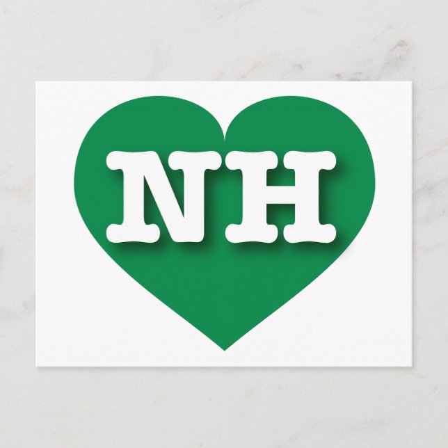 New Hampshire Green Heart - Big Love Postcard (Front)