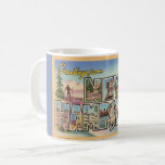 New Hampshire Greetings Mug<br><div class="desc">A fun vintage greetings postcard  for New Hampshire repurposed on a mug.</div>