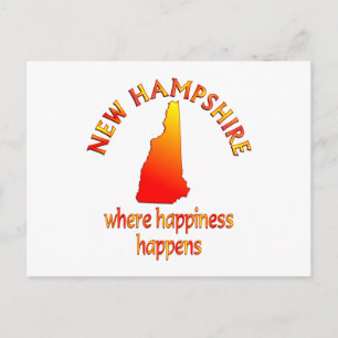 NEW HAMPSHIRE Happiness Postcard