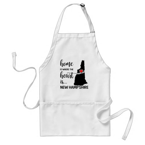 New Hampshire home is where the heart is Adult Apron