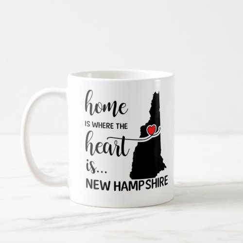 New Hampshire home is where the heart is Coffee Mug