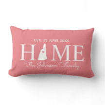 New Hampshire home state map personalized family
