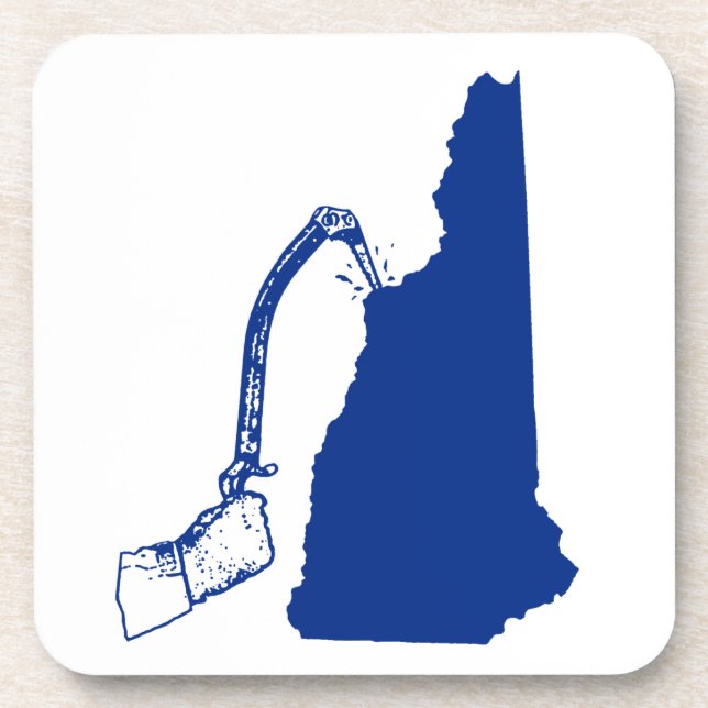 New Hampshire Ice Climbing Beverage Coaster (Front)