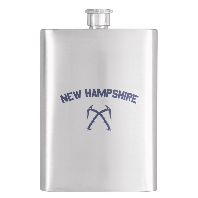 New Hampshire Ice Climbing Flask (Front)
