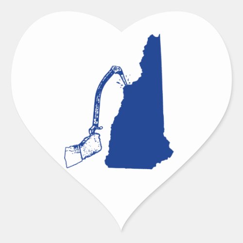 New Hampshire Ice Climbing Heart Sticker