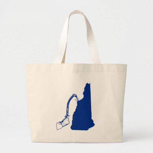 New Hampshire Ice Climbing Large Tote Bag