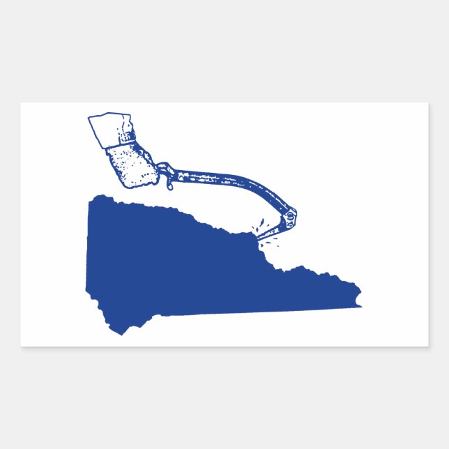 New Hampshire Ice Climbing Rectangular Sticker (Front)