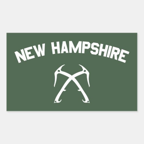 New Hampshire Ice Climbing Rectangular Sticker