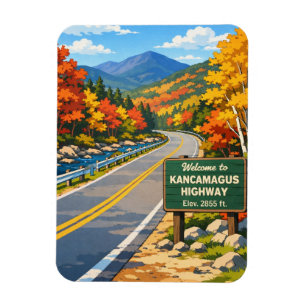 New Hampshire Kancamagus Highway Travel Magnet