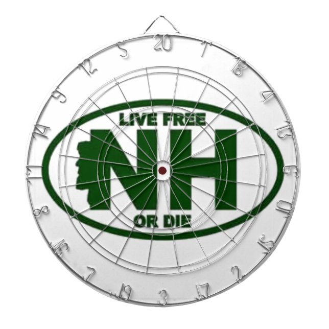 New Hampshire Live Fee or Die Dart Board (Front)