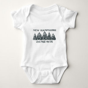 New Hampshire Live Free Baby Bodysuit