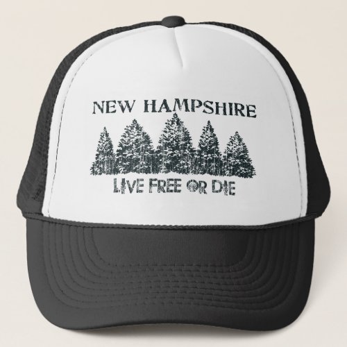 New Hampshire Live Free Trucker Hat