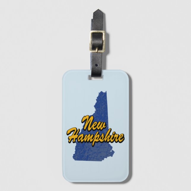 New Hampshire Luggage Tag (Front Vertical)