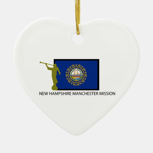 NEW HAMPSHIRE MANCHESTER MISSION LDS CTR CERAMIC ORNAMENT (Front)