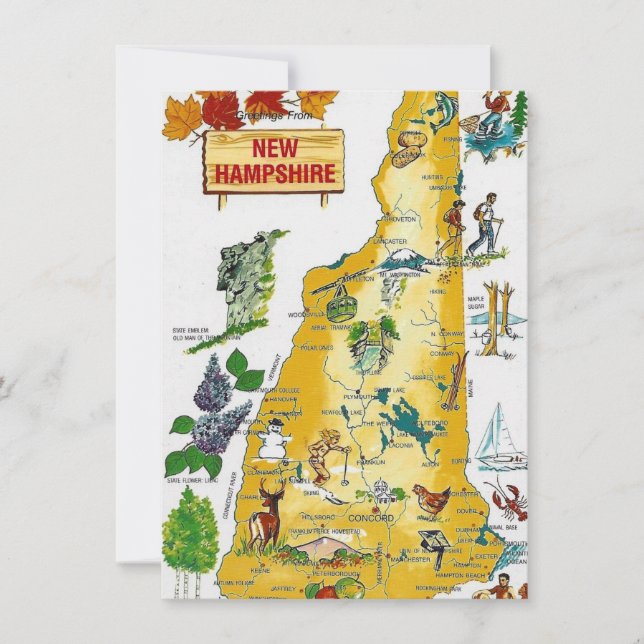 New Hampshire Map Moving Announcement (Front)