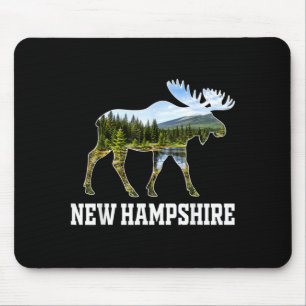 New Hampshire Moose Wildlife Forest Nature Scenic Mouse Pad