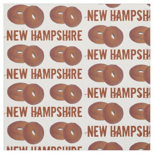 New Hampshire NH Apple Cider Donuts Doughnuts Food Fabric
