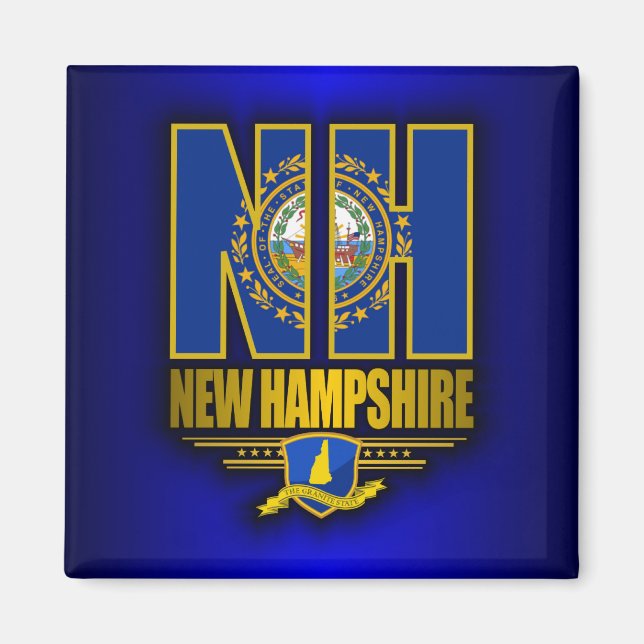 New Hampshire (NH) Magnet (Front)