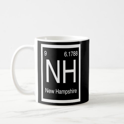 New Hampshire NH Periodic Table Home State Birth P Coffee Mug