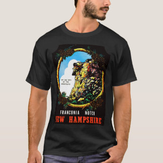 New Hampshire NH State Franconia Notch Vintage Tra T-Shirt