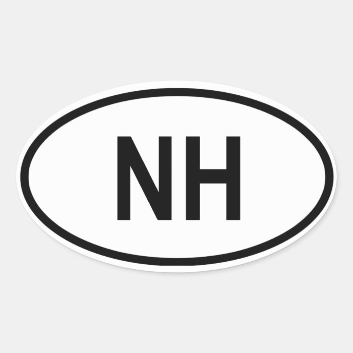 New Hampshire "NH" Sticker