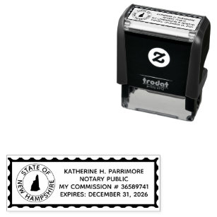 New Hampshire Notary Self Inking Rubber Stamp