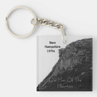 New Hampshire old man of the mountain  Keychain