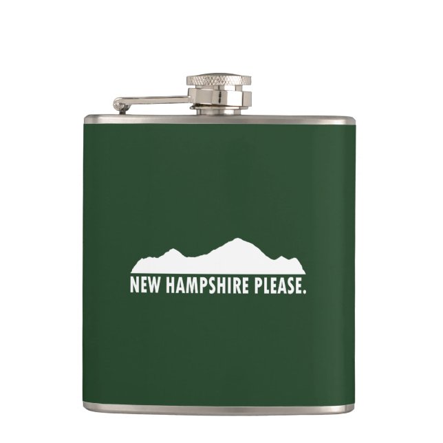 New Hampshire Please Flask (Front)