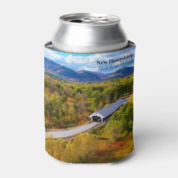 New Hampshire Plymouth Smith Bridge Can Cooler by RenderlyYours at Zazzle