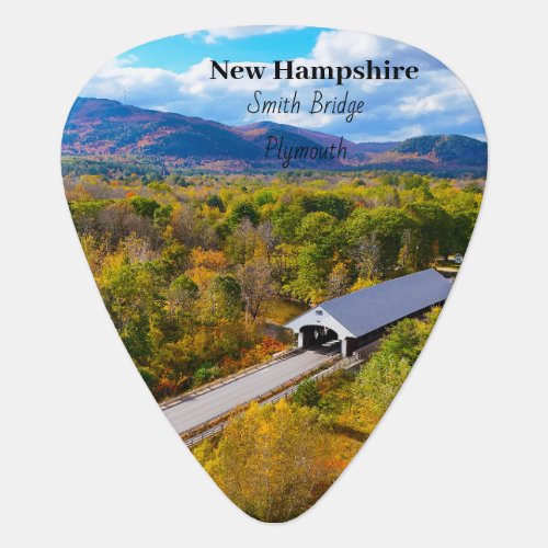 New Hampshire Plymouth Smith Bridge Guitar Pick