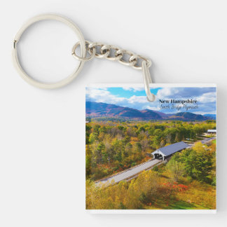 New Hampshire Plymouth Smith Bridge Keychain