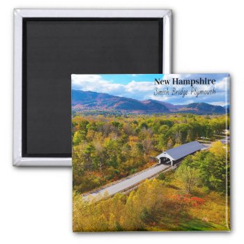New Hampshire Plymouth Smith Bridge Magnet by RenderlyYours at Zazzle