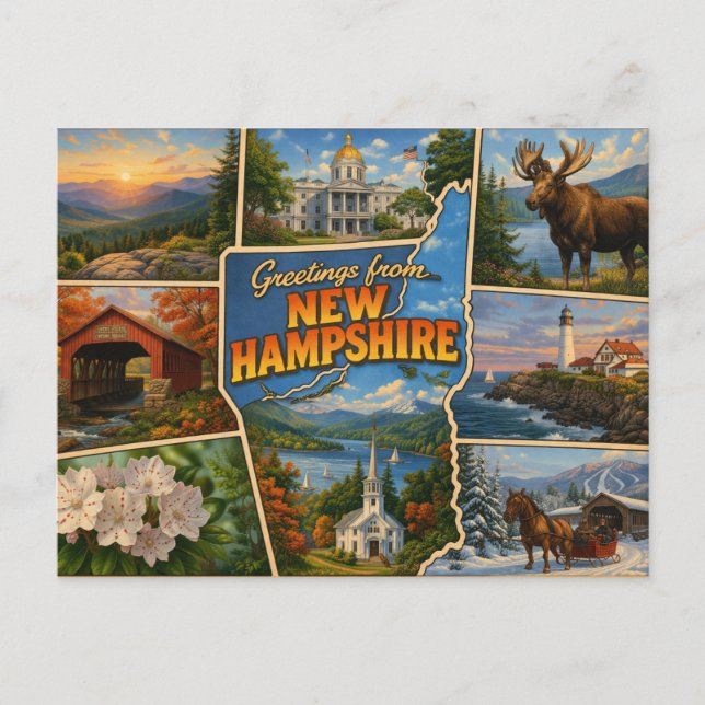 New Hampshire Postcard (Front)