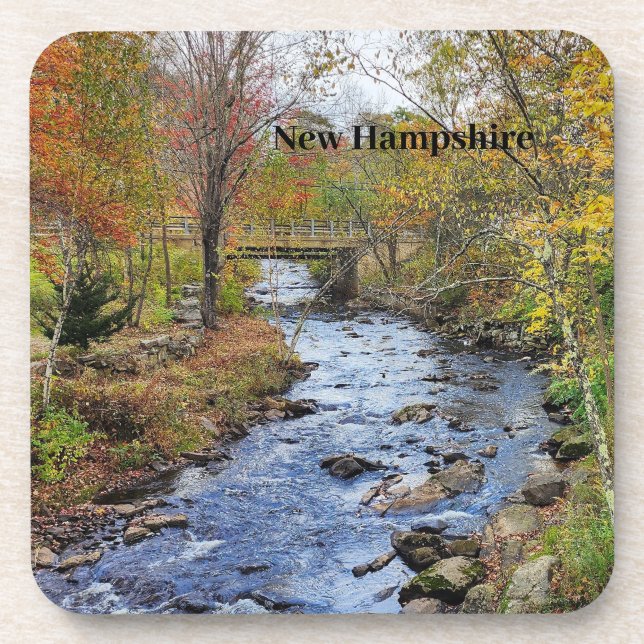 New Hampshire river  Beverage Coaster (Front)