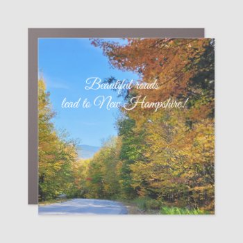 New Hampshire Roads  Car Magnet by RenderlyYours at Zazzle
