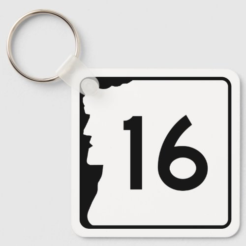 New Hampshire Route 16 Keychain
