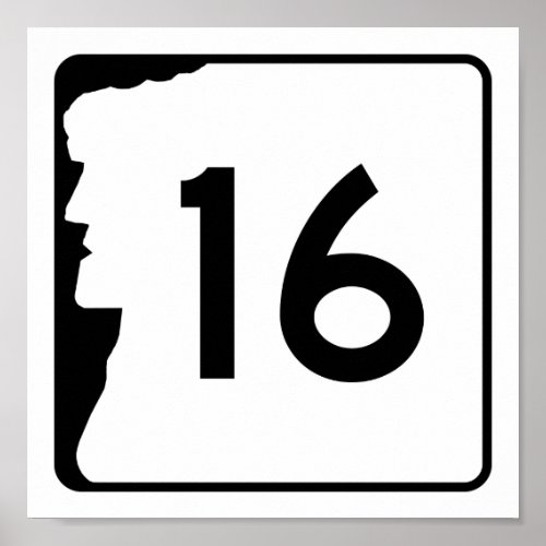 New Hampshire Route 16 Poster