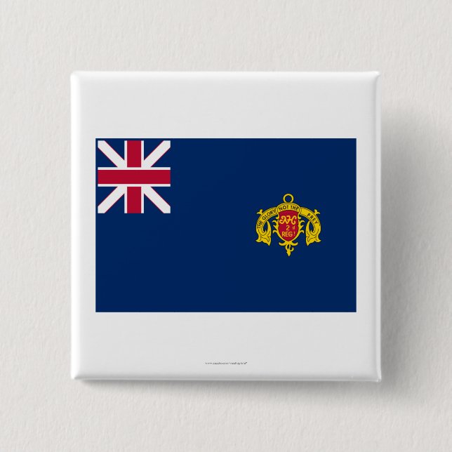 New Hampshire Second Regiment Flag Button (Front)