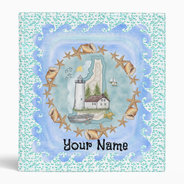 New Hampshire Shell Lighthouse binder  (Front)