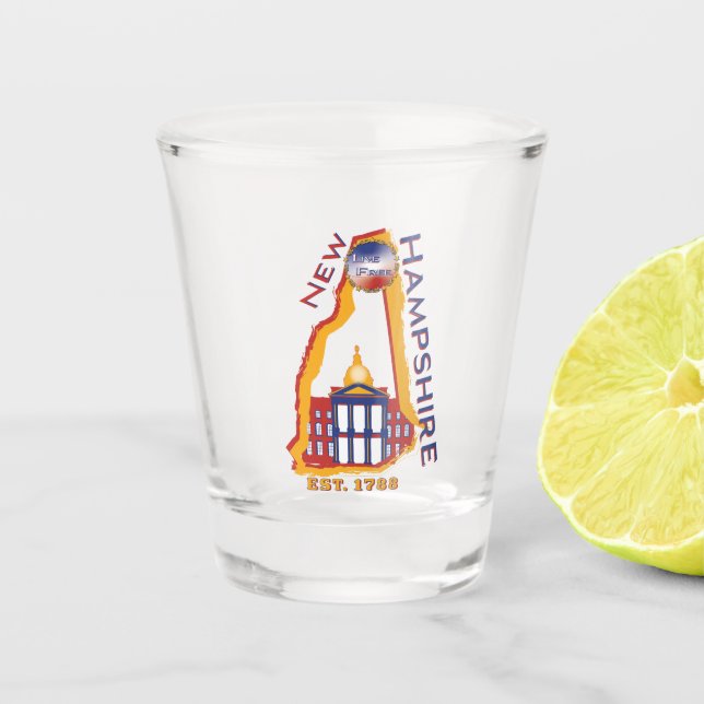 New Hampshire Shot Glass (Front)